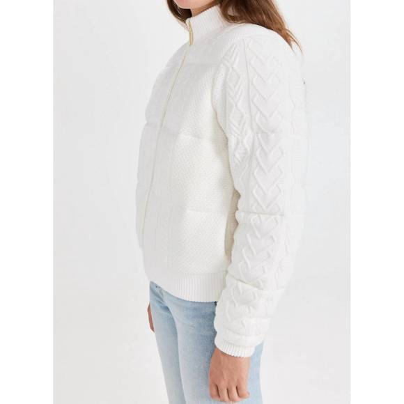 NEW LOVESHACKFANCY andora bomber jacket in cream